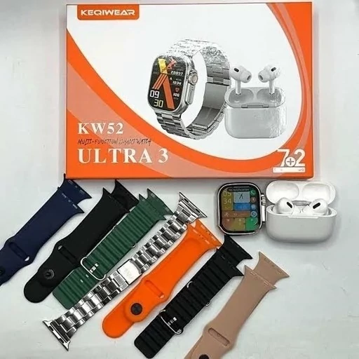 ساعت هوشمند (اسمارت واچ) مدل KW52 Ultra3ایرپاد
